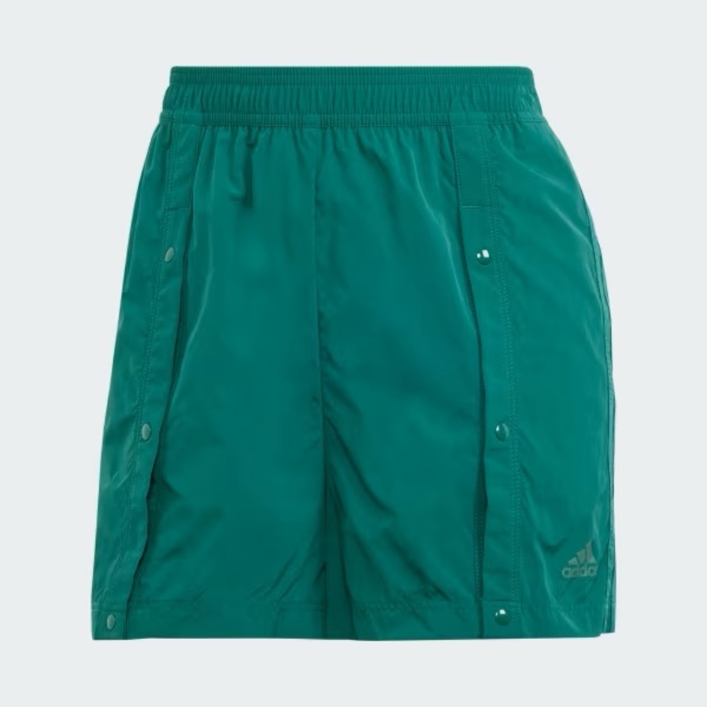 Adidas Green Snap-Button Shorts - Picture 2 of 7